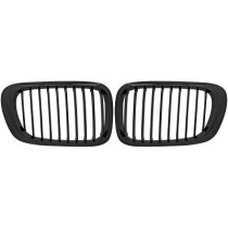 BMW 3-Serie E46 Coupé 99-02 Enkelribbad Blanksvart Sportgrill Performance-Look DIEDERICHS